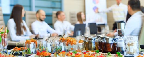 Corporate meeting catering