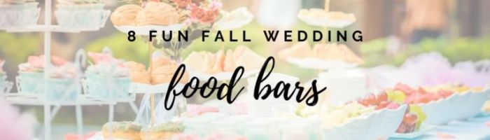 Food Bar at a Wedding